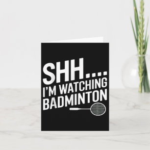 Shhh Im tittar på Badmintonväxeln för Badminton Fl Kort