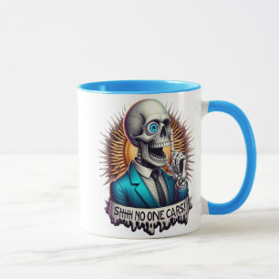 SHHH.. Ingen bryr sig om Dapper Skeletons Mugg