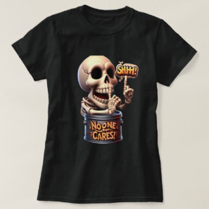 SHHH.. Ingen Cares Skeleton Barrel Guardian T Shirt