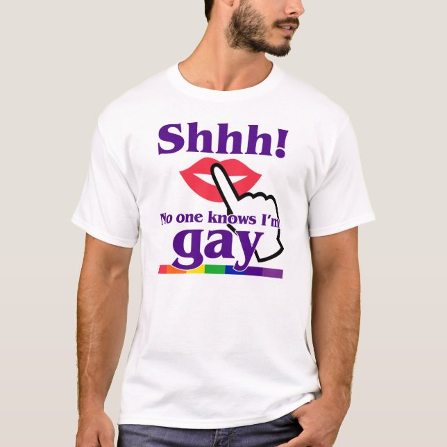 Shhh! Inget vet I-förmiddagbög Tee (Framsida)