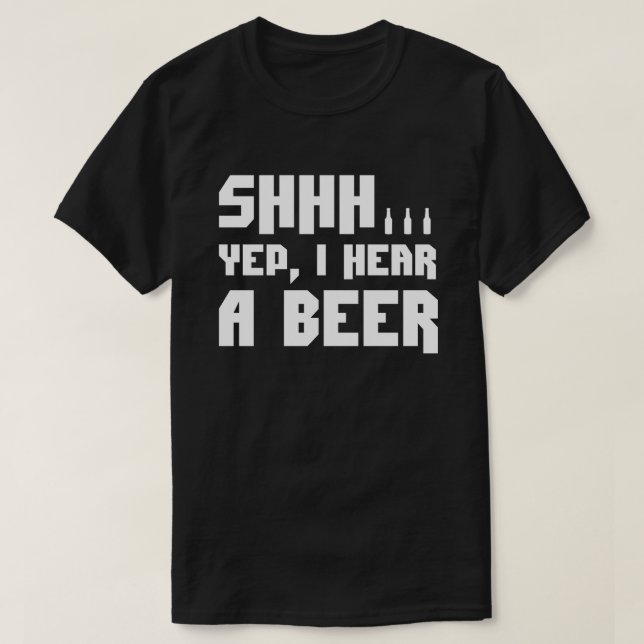 Shhh. Jag hör en rolig björn T Shirt (Design framsida)