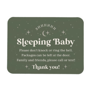 Shhh Sleeping Baby Door Magnet