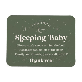 Shhh Sleeping Baby Door Magnet