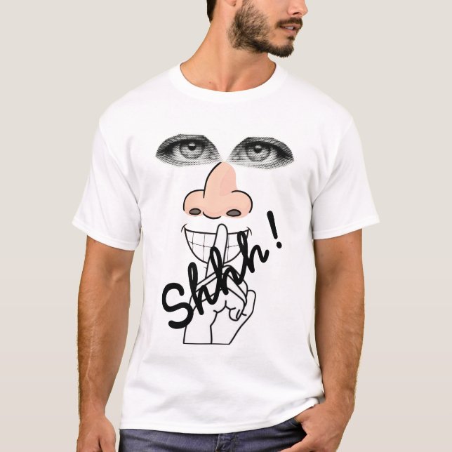 shhh t shirt (Framsida)
