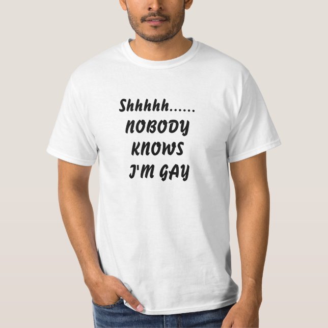 Shhhh inget vet utslagsplatsen för t shirt (Framsida)