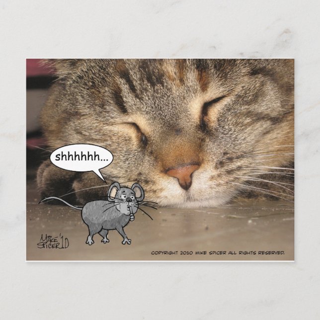 Shhhhhhh… Vykort (Framsida)