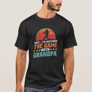 Shhu2026 Jag tittar på spel med morfar, bas T Shirt