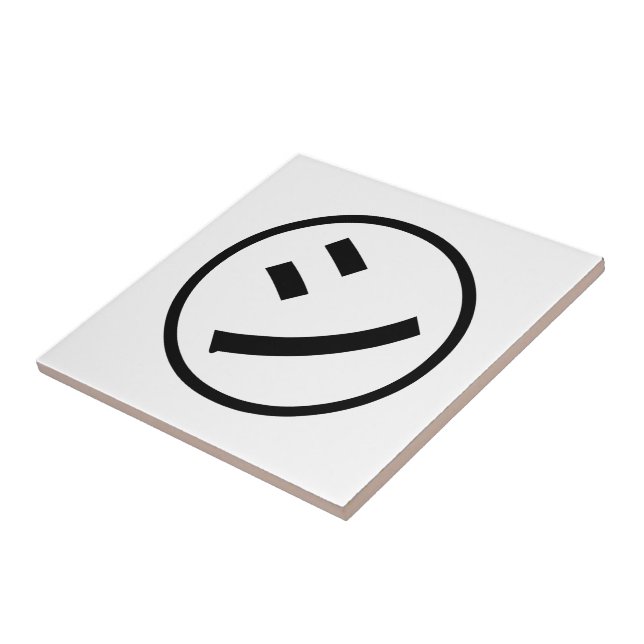 ㋛ Shi Kana Katakana Smiling Emoji / Emoticon Kakelplatta (Sidan)