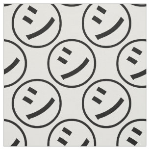 ㋛ Shi Kana Katakana Smiling Emoji / Emoticon Tyg