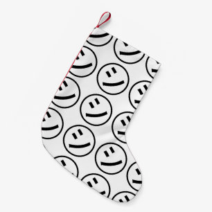 ㋛Shi Kana Katakana som ler Emoji/emoticonen Liten Julstrumpa