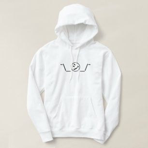 Shi Kana Shrug Emoticon ¯\_ ㋛_/ japanska Kaomoji Hoodie