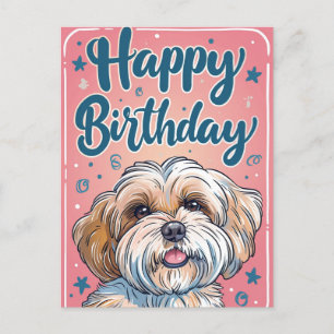 Shi Tzu Födelsedag Vykort