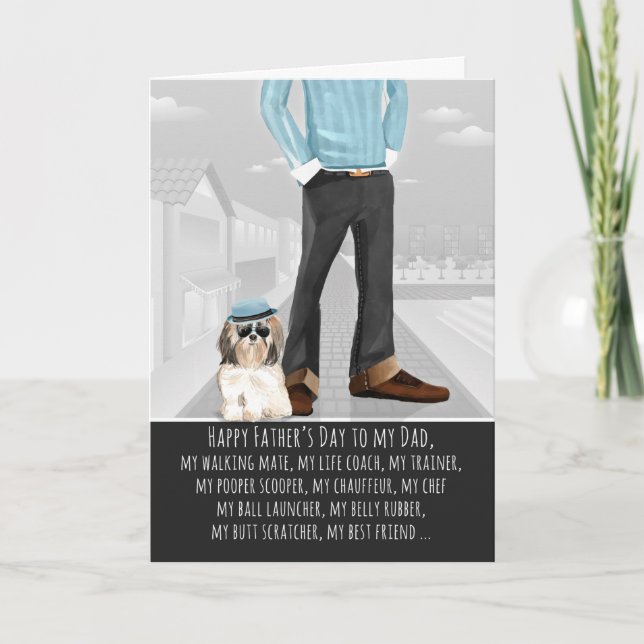 Shi Tzu från Hund Kort (Framsida)