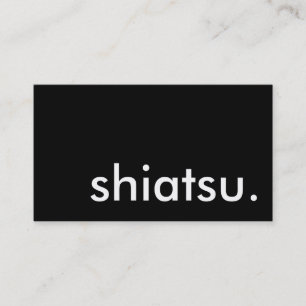 shiatsu. (anpassadet färg) visitkort