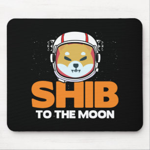 Shib Token Shiba Inu Crypto Meme Coin Måne Hund Musmatta