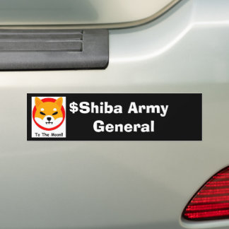 SHIBA ARMY: General Bumper Sticker Bildekal