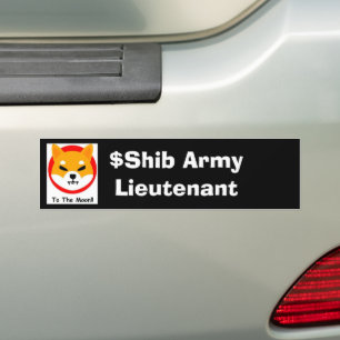 SHIBA ARMY: Löjtnant Bumper Sticker Bildekal
