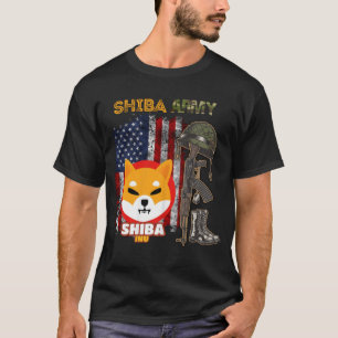 Shiba Army, Shiba Inu-mynt med american flagga T Shirt
