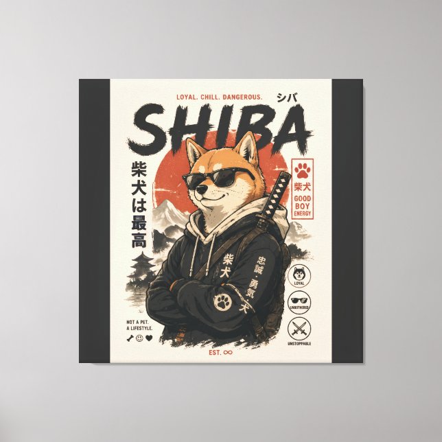 SHIBA BESKYDDAREN CANVASTRYCK (Framsida)