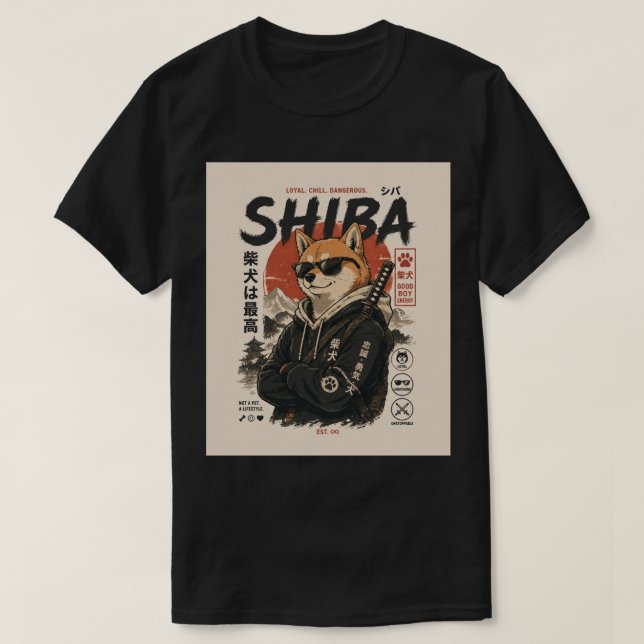 SHIBA BESKYDDAREN T SHIRT (Design framsida)