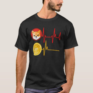 Shiba Coin Vs. Dogecoin Heartslag $Shib Hodler Hun T Shirt