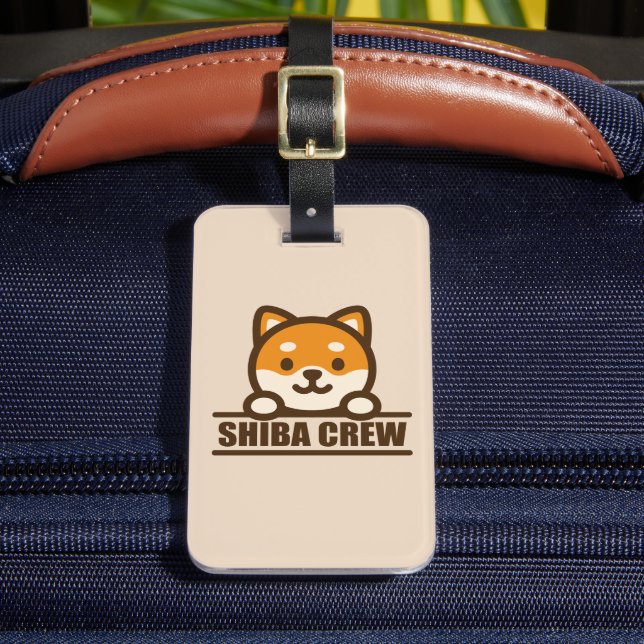 SHIBA CREW - Team Shiba Inu Design Bagagebricka (Framsida Insitu 2)