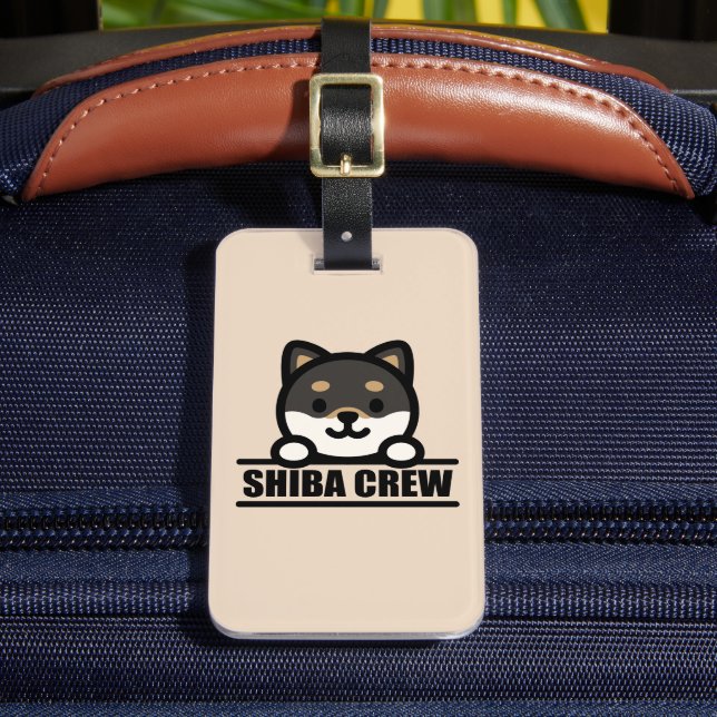 SHIBA CREW - Team Shiba Inu Design Bagagebricka (Framsida Insitu 2)