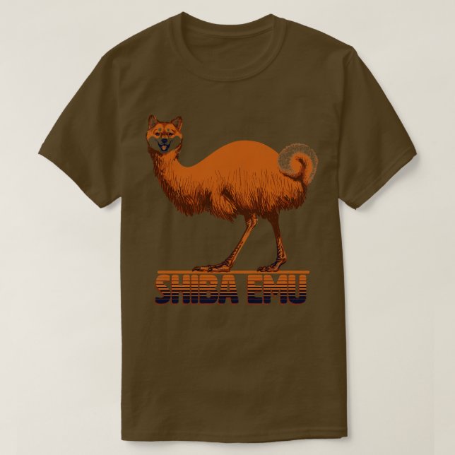 Shiba Emu T Shirt (Design framsida)