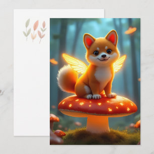 Shiba fairy äventyr julkort
