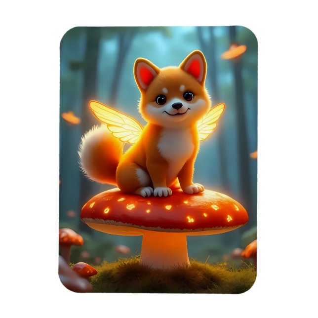 Shiba fairy äventyr magnet (Vertikal)