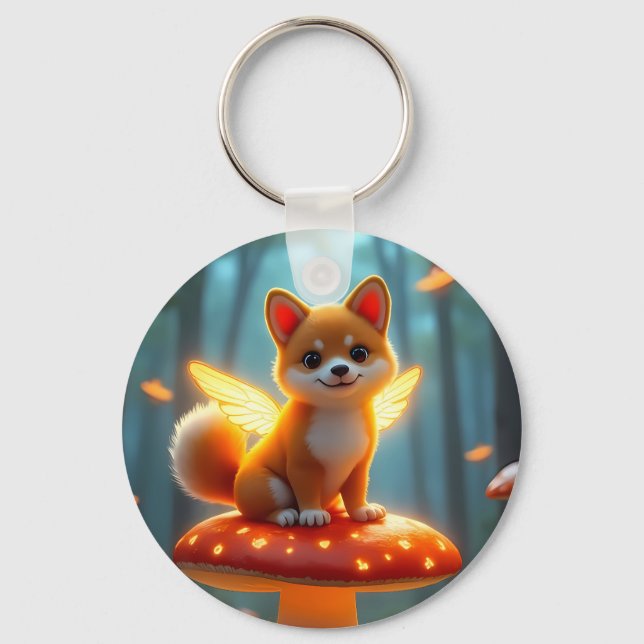 Shiba fairy äventyr nyckelring (Framsida)