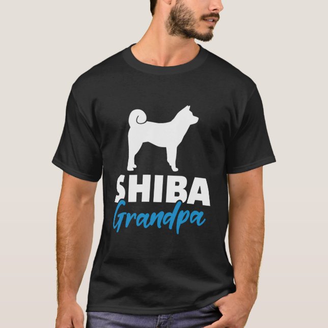 Shiba Grandpa T Shirt (Framsida)