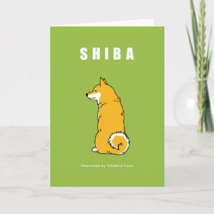 Shiba hälsningkort kort