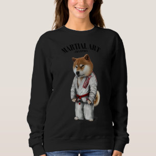 Shiba Hund Judo Karate Master in White Judogi 1 T Shirt