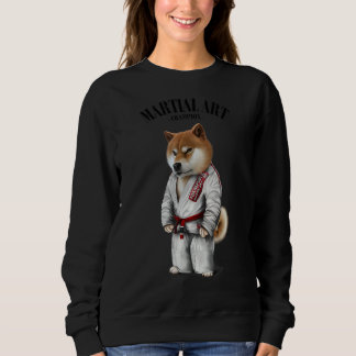 Shiba Hund Judo Karate Master in White Judogi 1 T Shirt