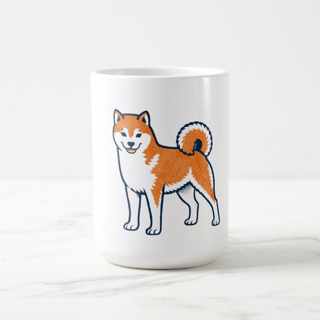 Shiba Inu ー Standing Kaffemugg (Center)