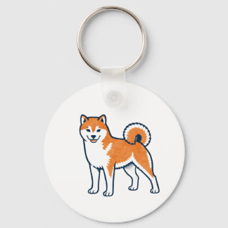 Shiba Inu ー Standing Nyckelring