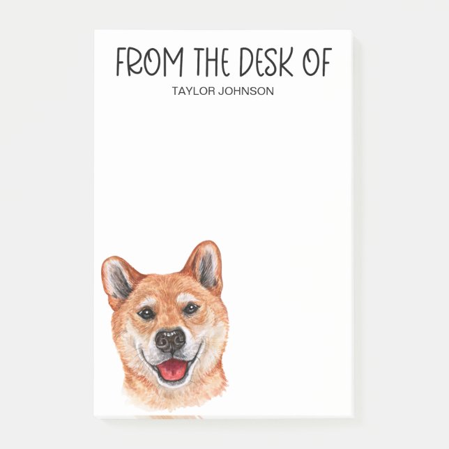 Shiba Inu Älskare Post-it Block (Framsida)