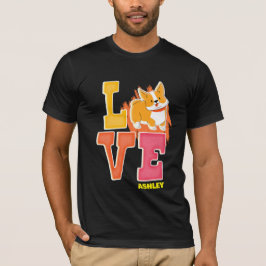 Shiba Inu älskare söt färg T Shirt