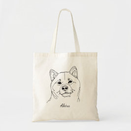 Shiba Inu Anpassade Tote Bag Tygkasse