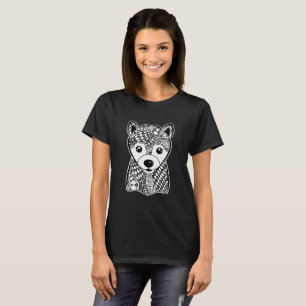 Shiba Inu Ansikte Graphic Art T-Shirt