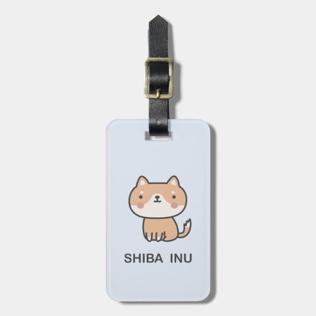 Shiba Inu Bagagebricka (Vertikal Framsida)