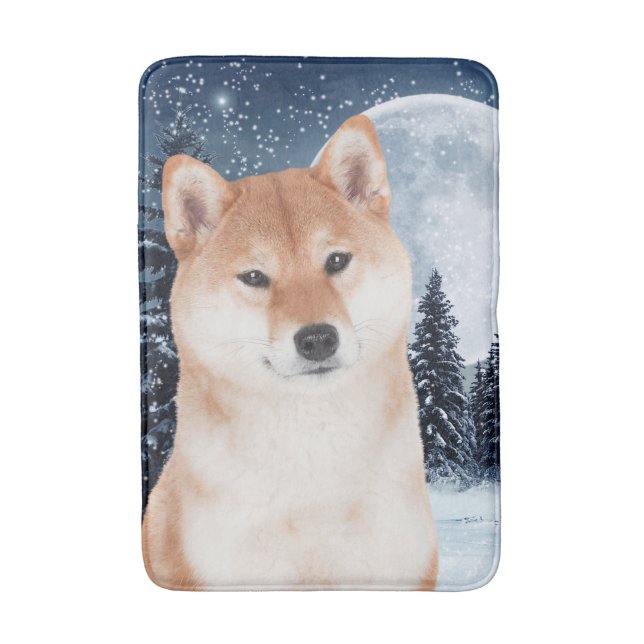 Shiba Inu Bath Mat Badrumsmatta (Framsidan (Vertikal))