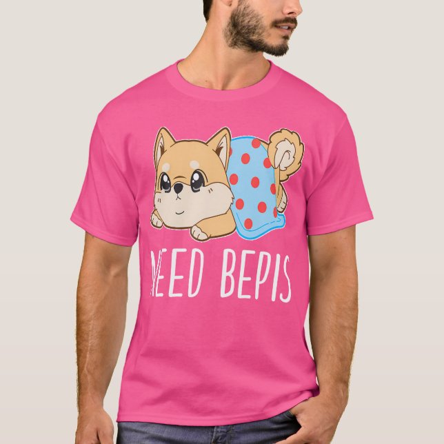 Shiba Inu Behöver Bepis T Shirt (Framsida)