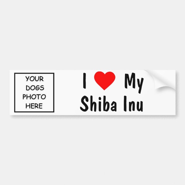 Shiba Inu Bildekal (Framsidan)