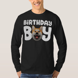 Shiba Inu Birthday Boy Party Kids Hund Shiba Inu B T Shirt