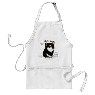Shiba Inu (blk/solbränna) historiedesign Förkläde