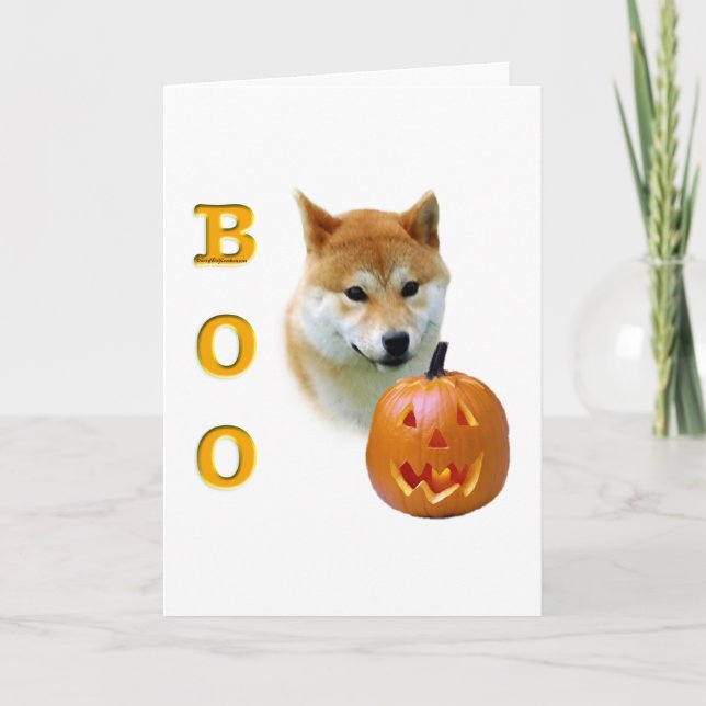 Shiba Inu Boo Kort (Framsida)