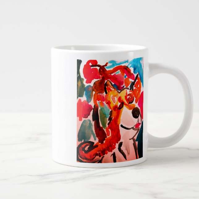 Shiba Inu cherry Japen blossom  Jumbo Mugg (Höger)