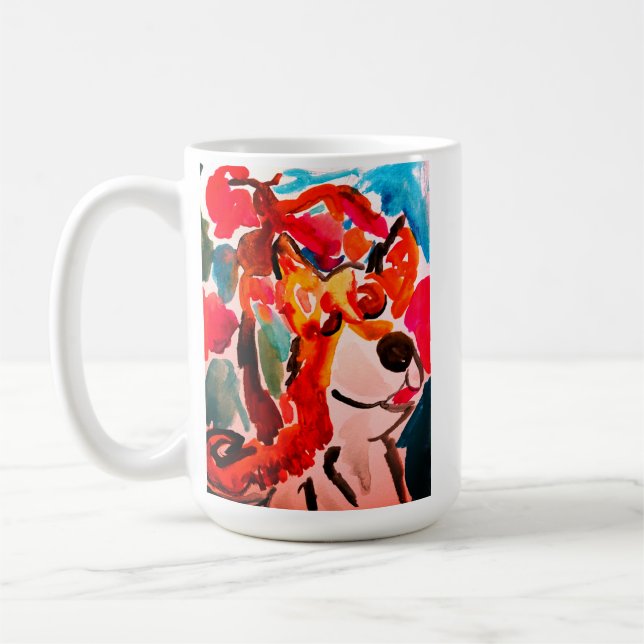 Shiba Inu cherry Japen blossom  Kaffemugg (Vänster)